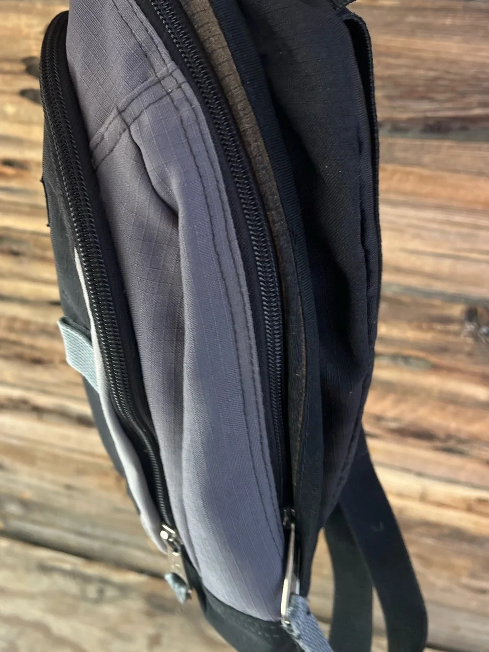 JANSPORT | Vintage Black & Gray Compact Daypack Mini Backpack